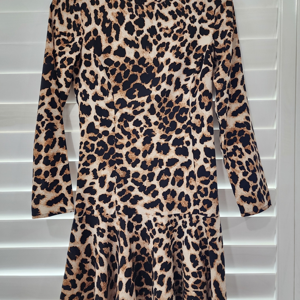 Aqua Animal Print Dress